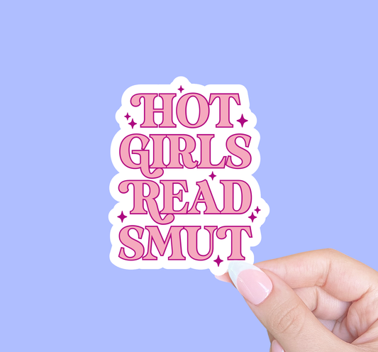 Hot girls read smut, Kindle sticker, Sticker for readers