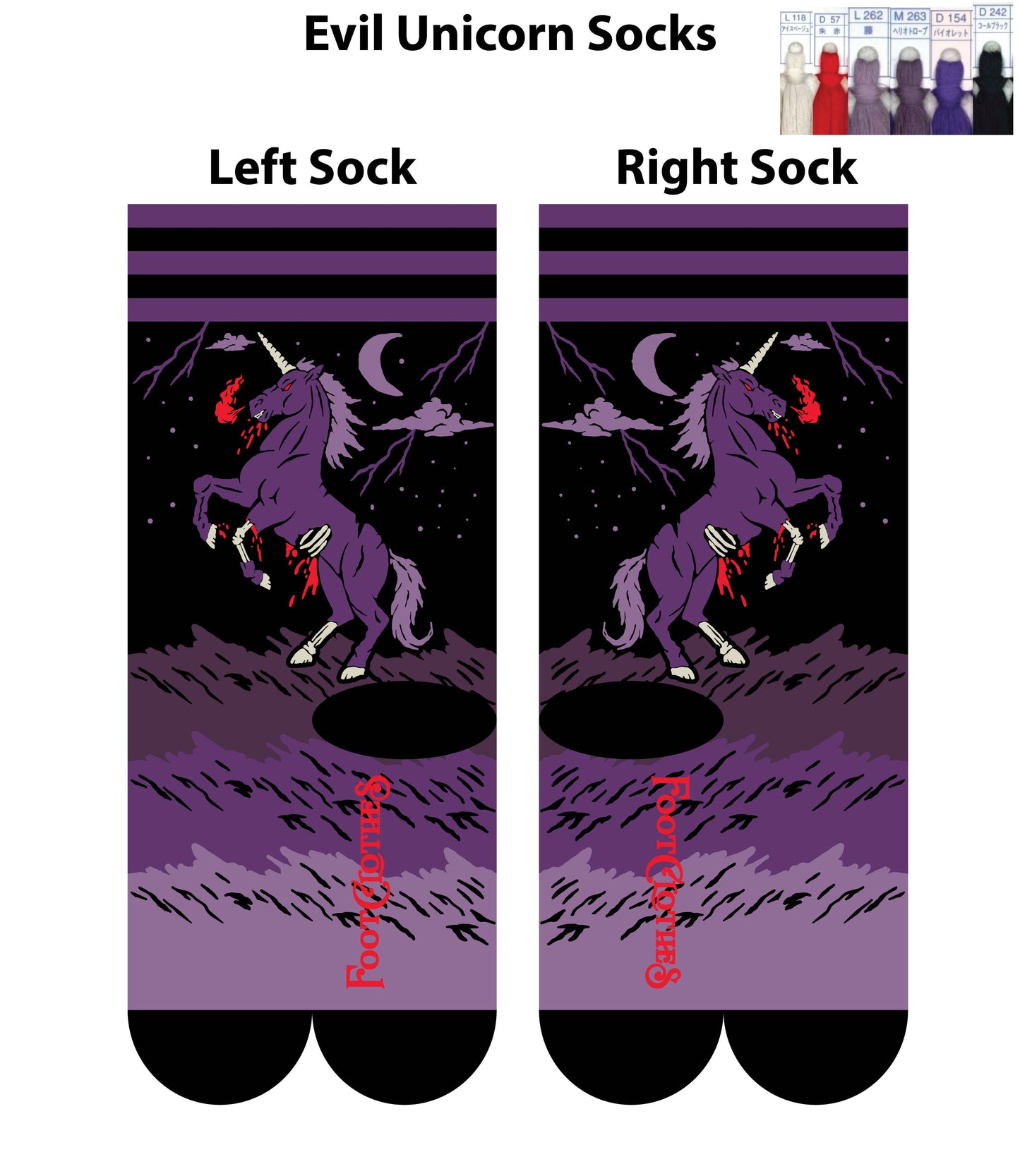 Evil AF Unicorn Socks