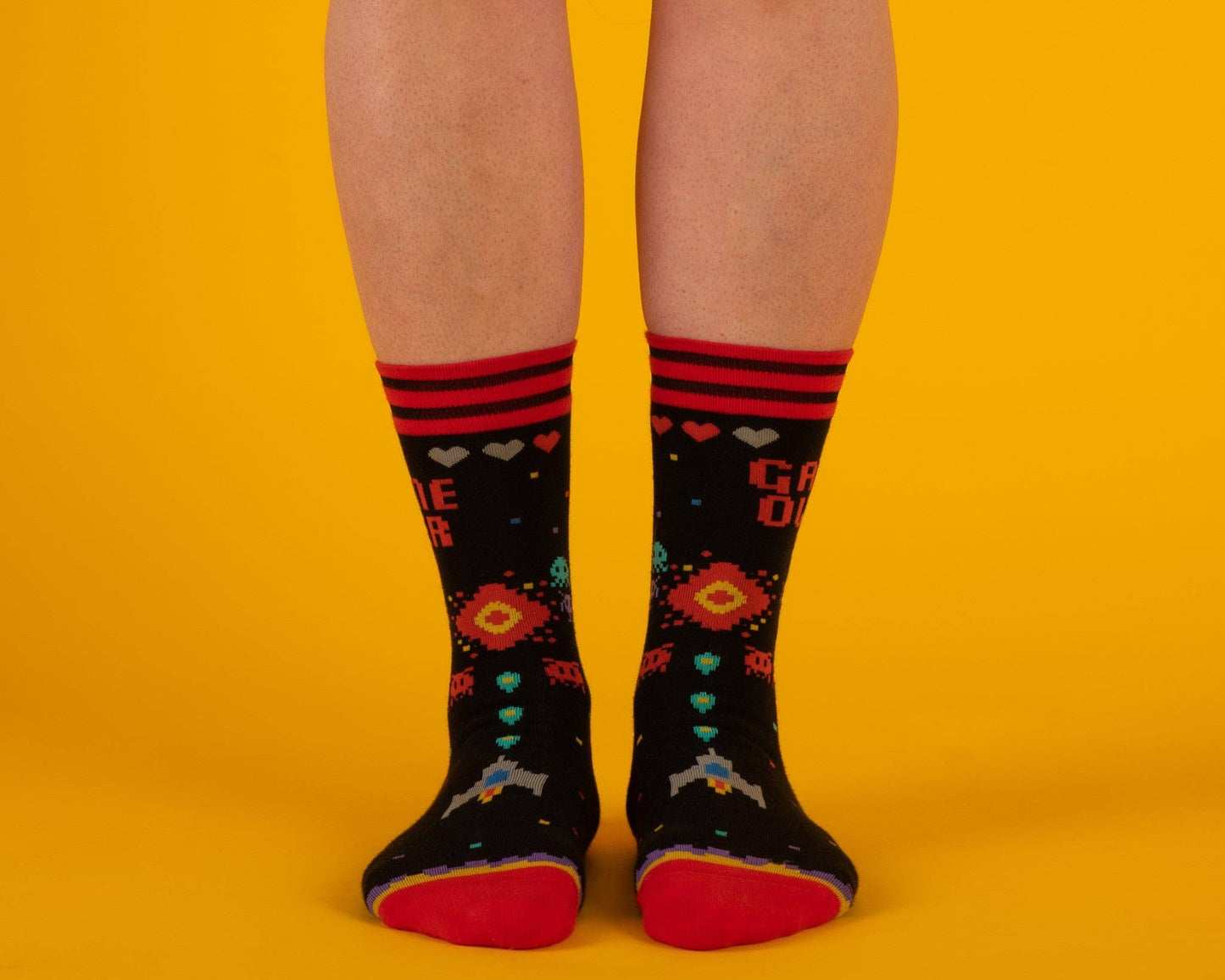 Game Over 80s Video Game Crew Socks