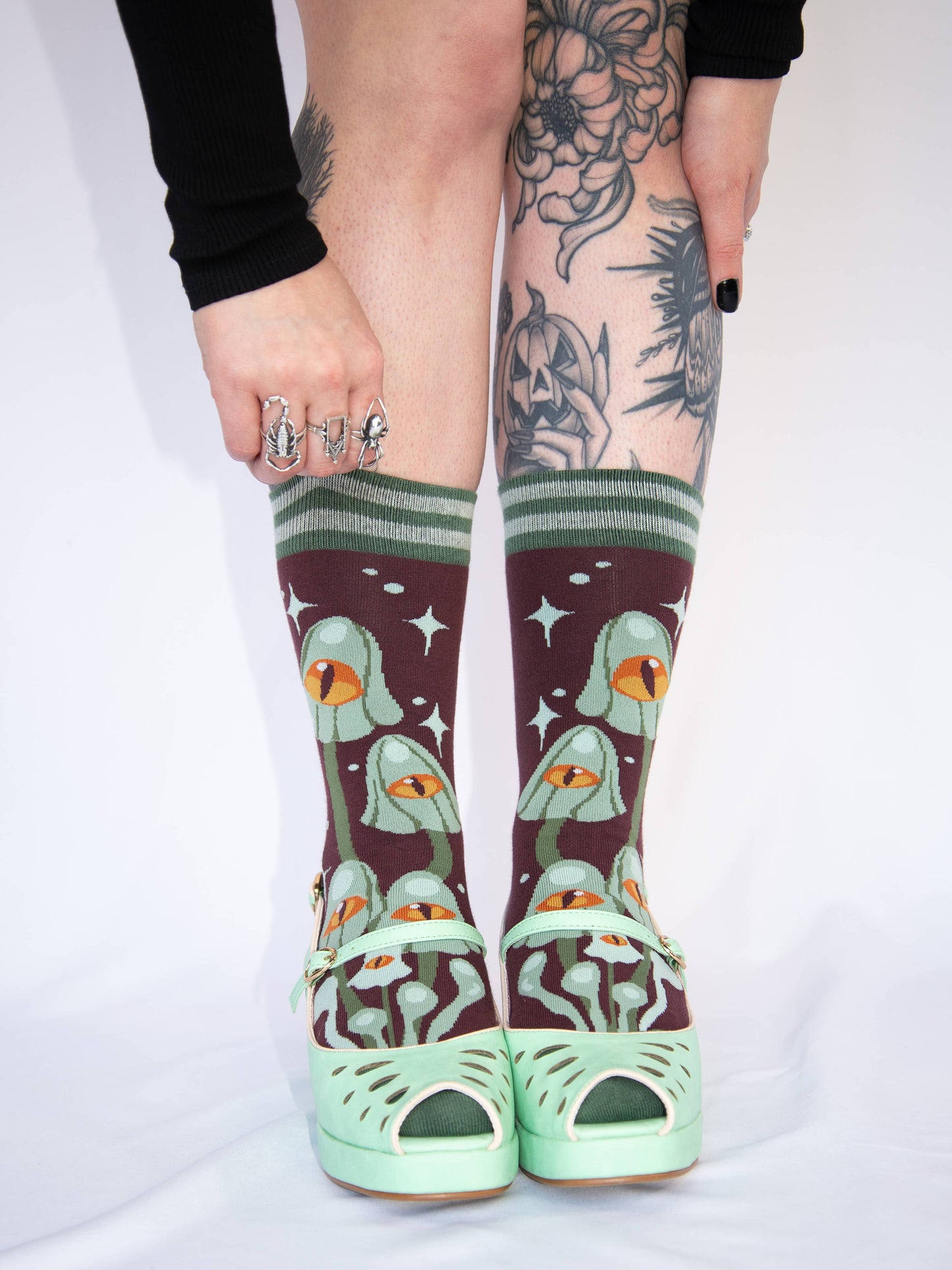 Mystic Mushrooms Crew Socks