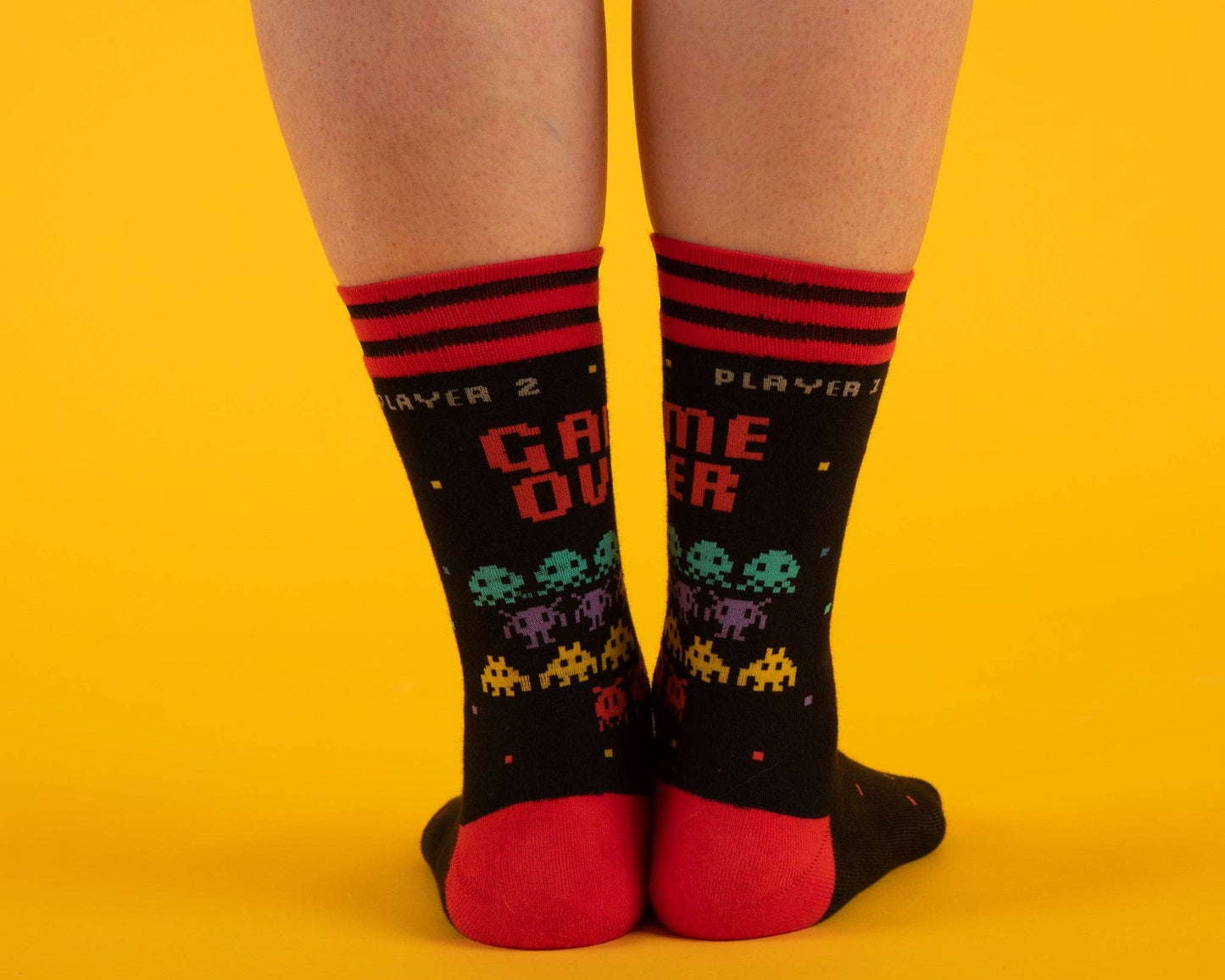 Game Over 80s Video Game Crew Socks