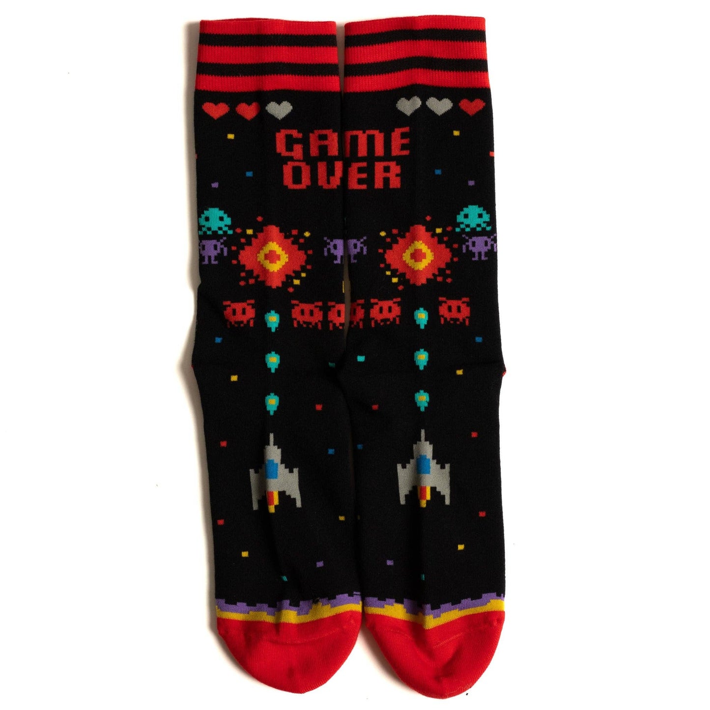 Game Over 80s Video Game Crew Socks