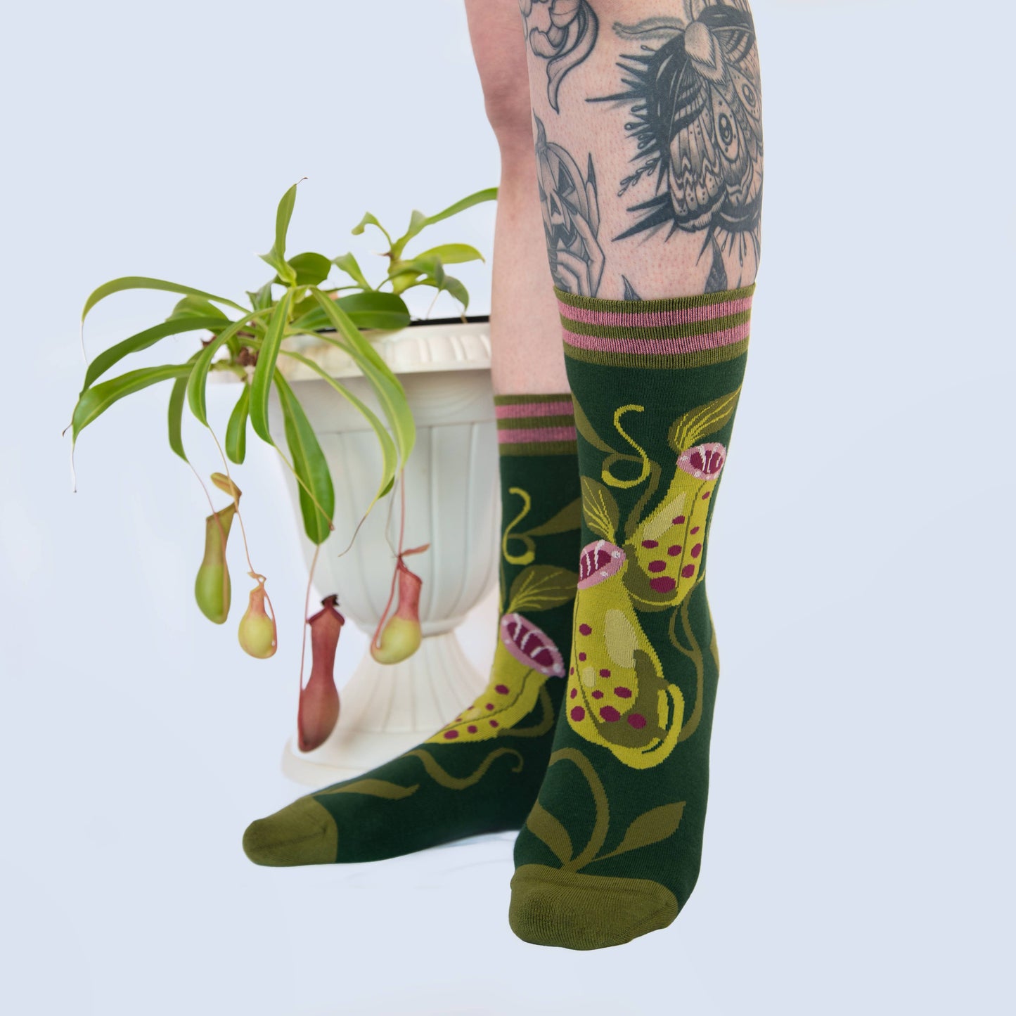 Pitcher Plant Crew Socks