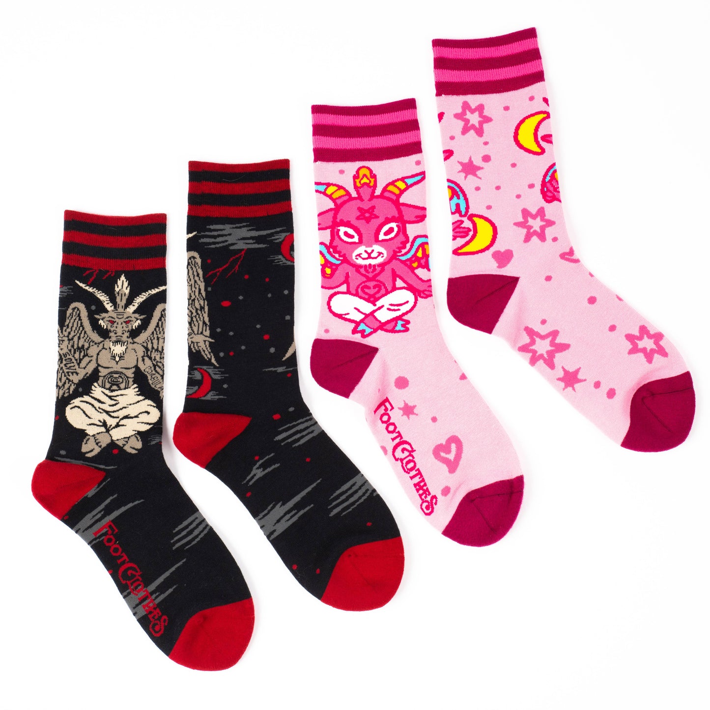 Evil AF Baphomet Socks