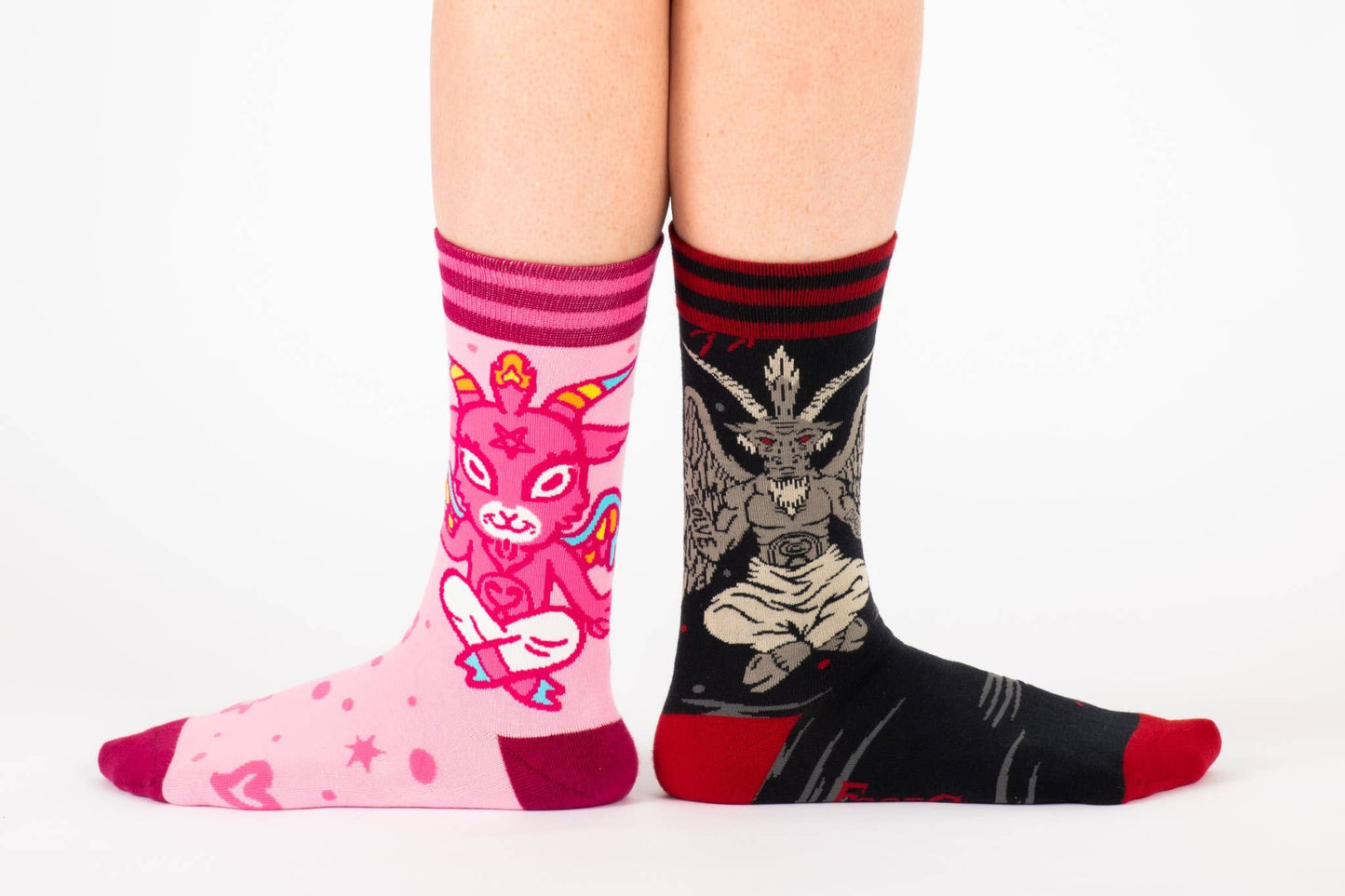 Evil AF Baphomet Socks