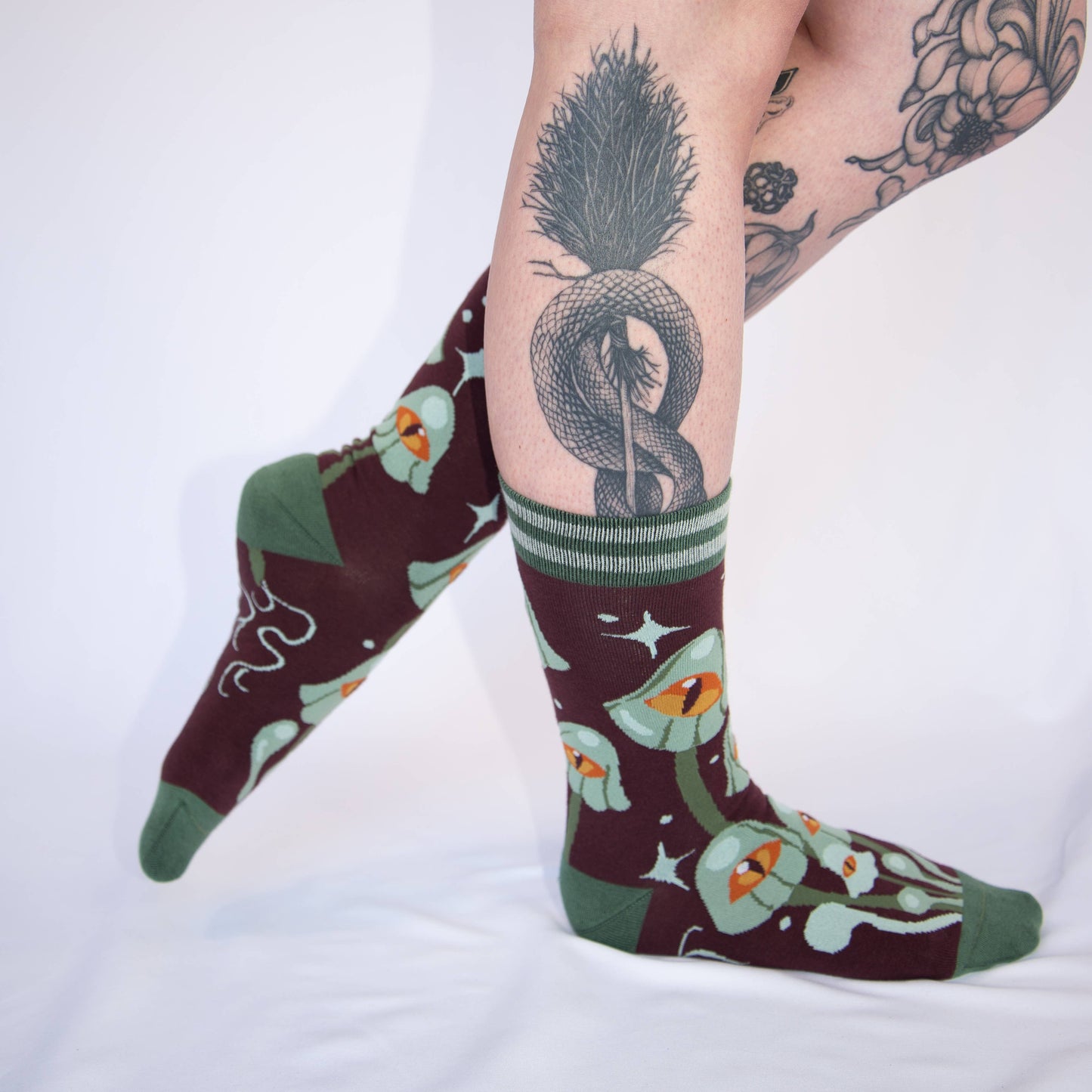 Mystic Mushrooms Crew Socks