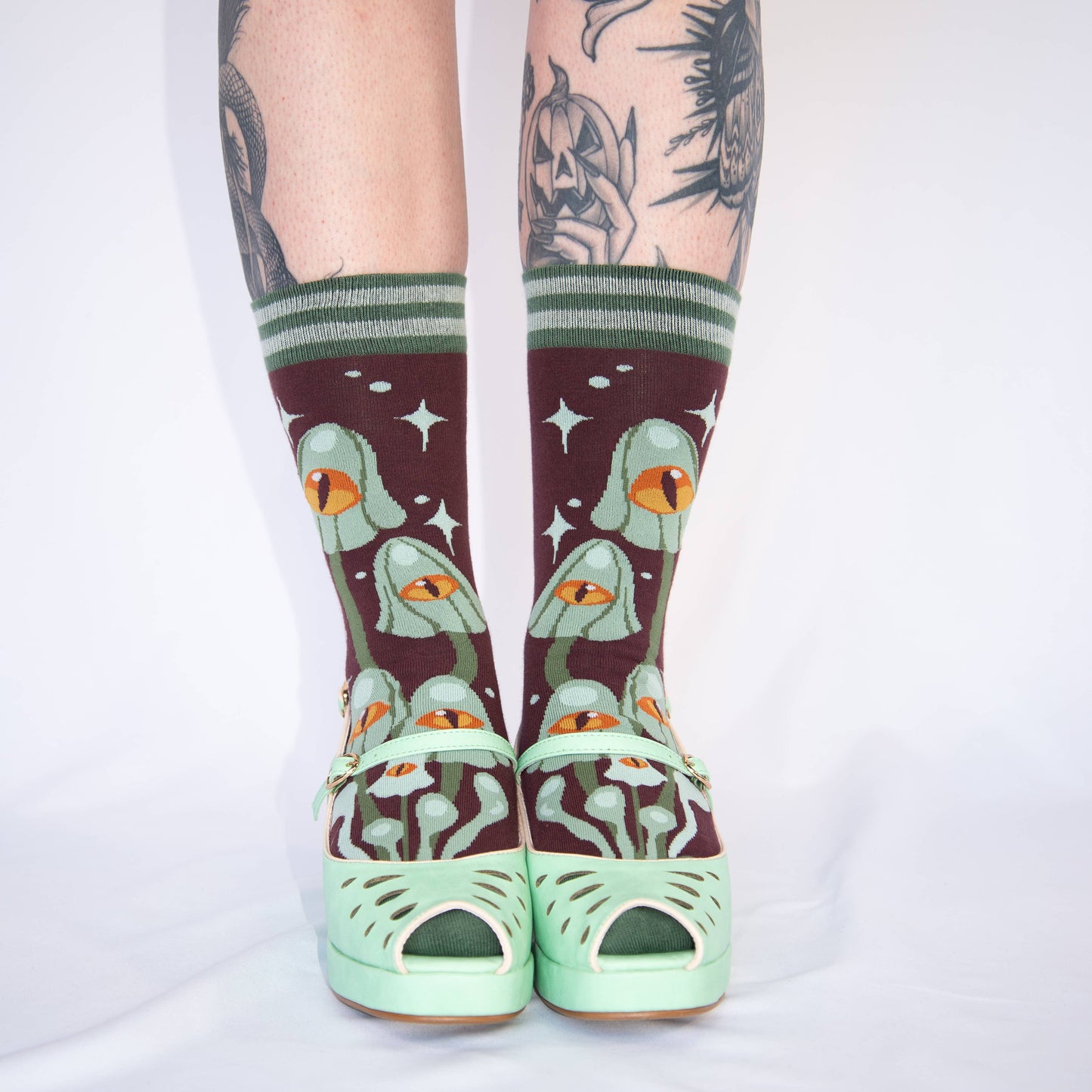 Mystic Mushrooms Crew Socks