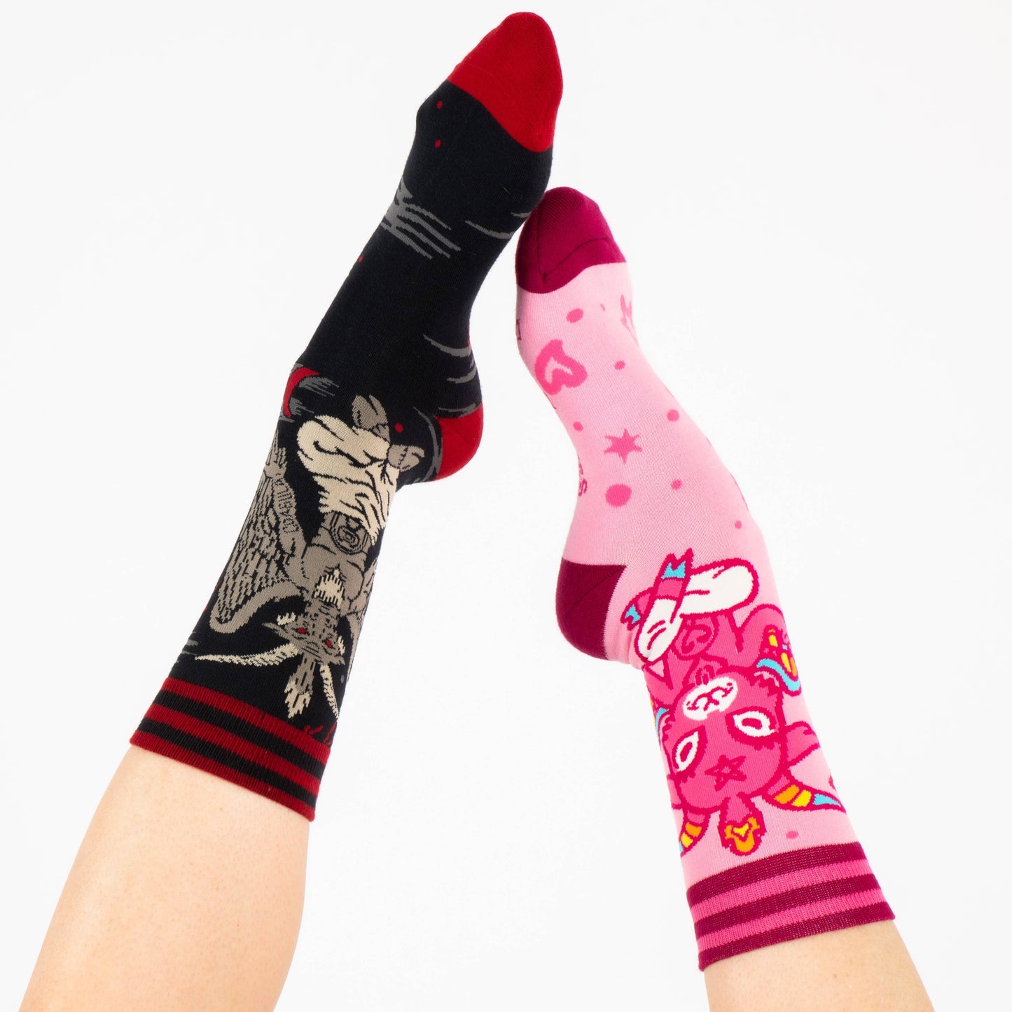 Evil AF Baphomet Socks