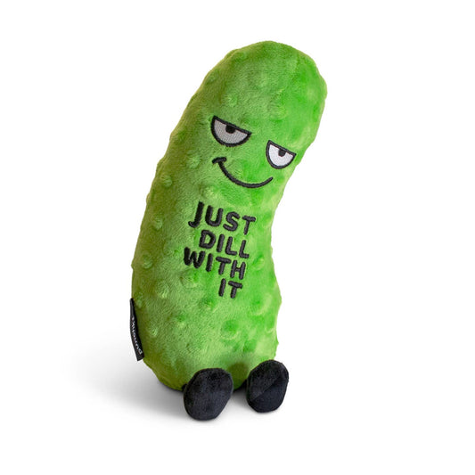 Just Dill With It Pickle Plushie, Cute, Gift, Funny