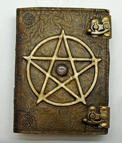 Pentagram Leather Embossed Journal