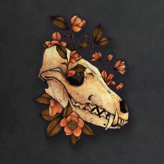 Fox Skull - Vinyl Sticker