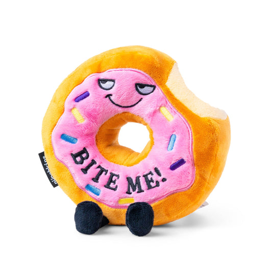 Cute Pink Donut Plushie, Funny White Elephant Gift